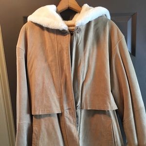 j G Hook suede HEAVY WARM coat